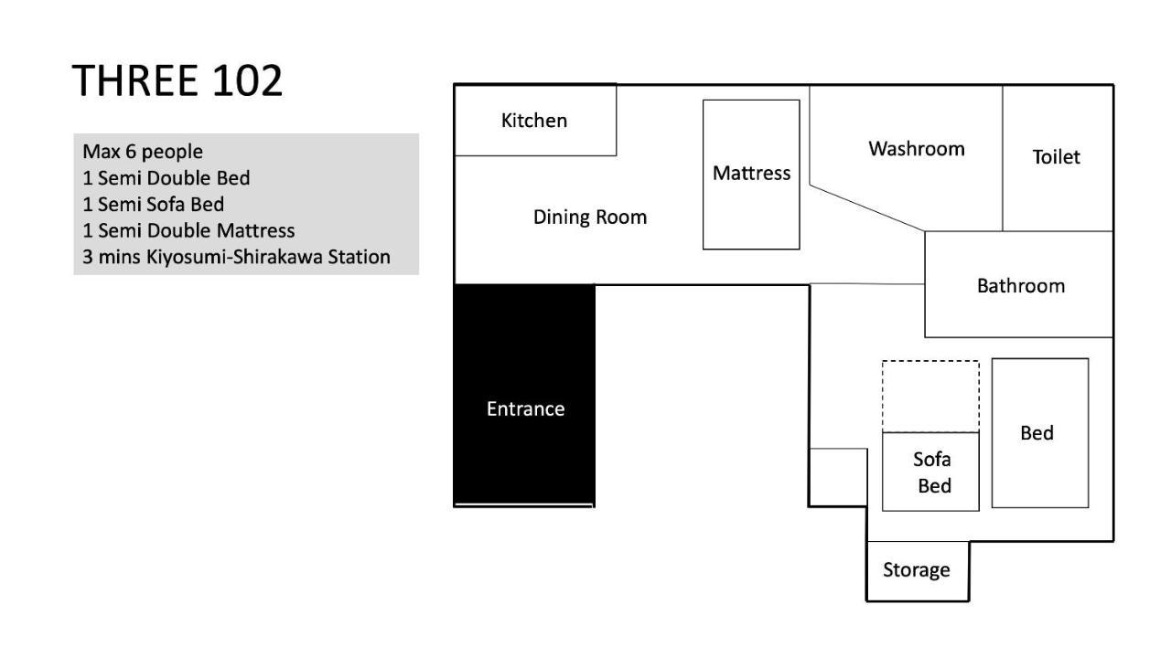 Three Tokyo 102 Apartment Exterior foto